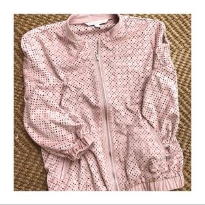 ZARA Suede Eyelet Bomber